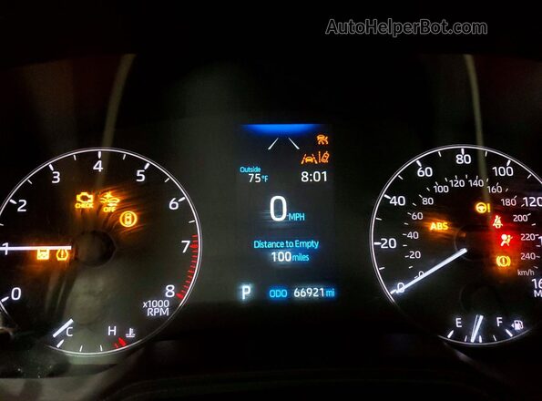 5YFB4MDEXPP066016 2023 TOYOTA COROLLA White Widok zestawu wskaźników