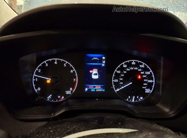 5YFB4MDEXRP126265 2024 TOYOTA COROLLA Blue Instrument cluster view