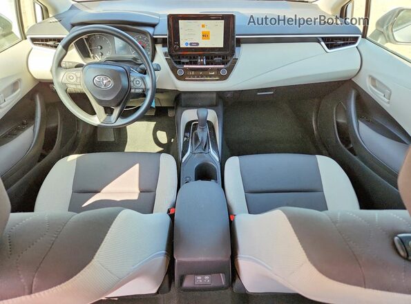 5YFB4MDEXSP331736 2025 TOYOTA COROLLA White Dashboard view