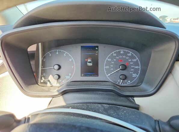 5YFB4MDEXSP331736 2025 TOYOTA COROLLA White Instrument cluster view