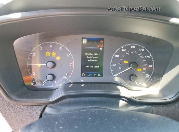 5YFB4MDEXSP349184 2025 TOYOTA COROLLA Blue Instrument cluster view