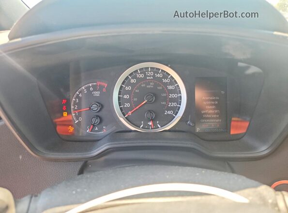 5YFB4RBE6LP004395 2020 TOYOTA COROLLA Red Instrument cluster view