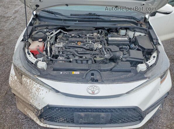 5YFB4RBE9LP004326 2020 TOYOTA COROLLA White Widok wnętrza z tyłu