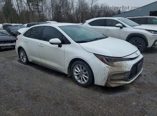 5YFB4RBE9LP004326 2020 TOYOTA COROLLA White Przód prawy