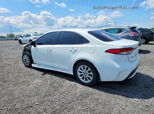 5YFBPMBE0MP224076 2021 TOYOTA COROLLA Белый Задняя левая четверть