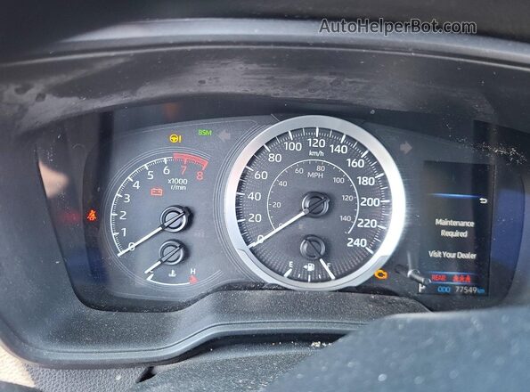 5YFBPMBE6MP242078 2021 TOYOTA COROLLA Blue Instrument cluster view