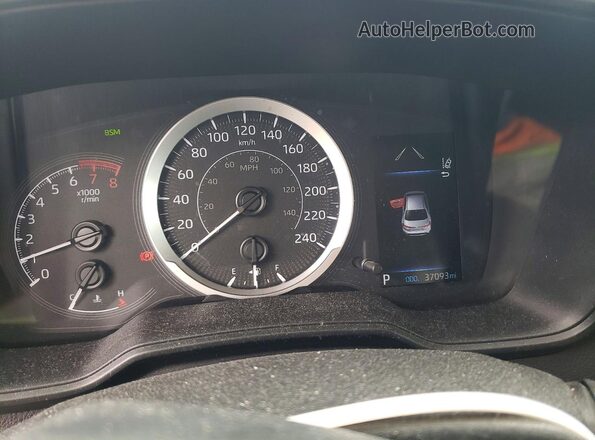 5YFBPMBE9NP342046 2022 TOYOTA COROLLA White ხელსაწყოთა პანელის ხედი