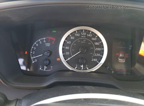 5YFBPRBE5LP095733 2020 TOYOTA COROLLA Gray Instrument cluster view