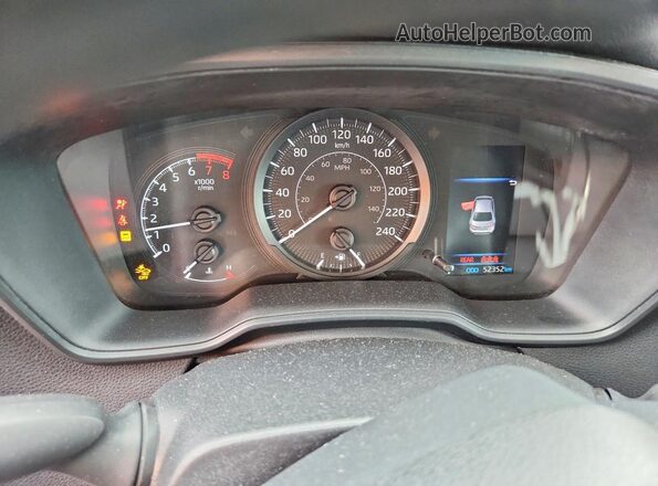 5YFBPRBEXLP031946 2020 TOYOTA COROLLA Blue Instrument cluster view