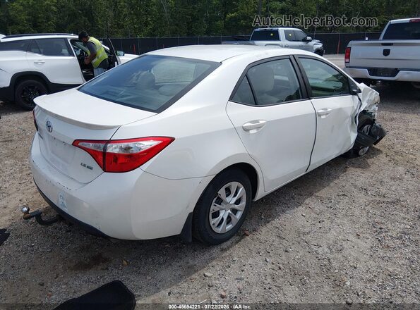 5YFBPRHE0GP435741 2016 TOYOTA COROLLA White Tył prawy