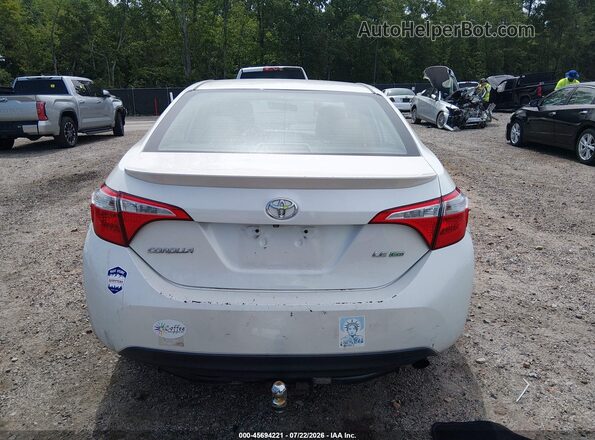 5YFBPRHE0GP435741 2016 TOYOTA COROLLA White 