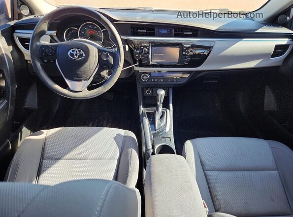5YFBPRHE1GP391636 2016 TOYOTA COROLLA Blue Առջևի վահանակի տեսք