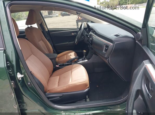 5YFBPRHE8GP429699 2016 TOYOTA COROLLA Green Front interior view