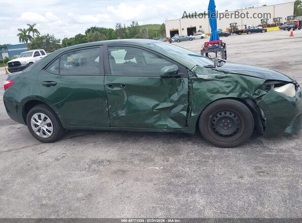 5YFBPRHE8GP429699 2016 TOYOTA COROLLA Green Front view