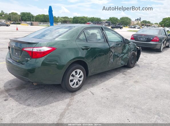 5YFBPRHE8GP429699 2016 TOYOTA COROLLA Green Rear right