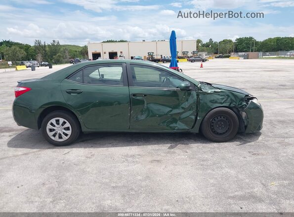 5YFBPRHE8GP429699 2016 TOYOTA COROLLA Green Rear interior view