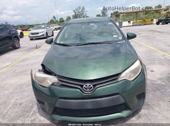 5YFBPRHE8GP429699 2016 TOYOTA COROLLA Green Instrument cluster view