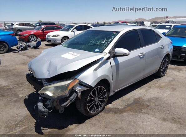 5YFBURHE0GP367983 2016 TOYOTA COROLLA Серебряный Передняя левая четверть