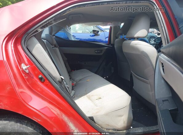 5YFBURHE0GP438972 2016 TOYOTA COROLLA Red Vista de la etiqueta del VIN