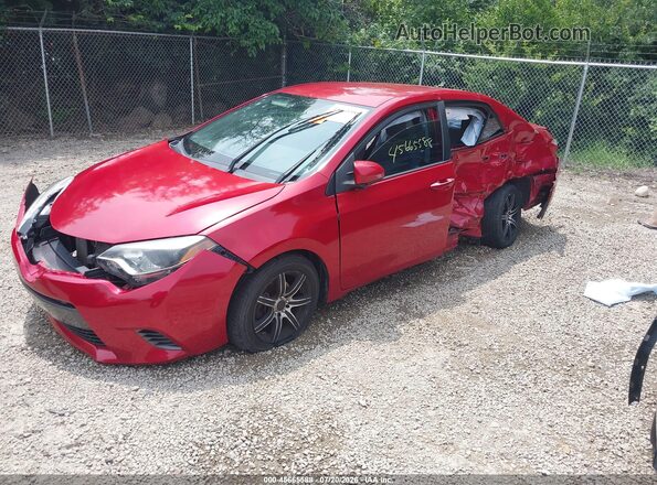 5YFBURHE0GP438972 2016 TOYOTA COROLLA Red Vista tres cuartos delantera izquierda