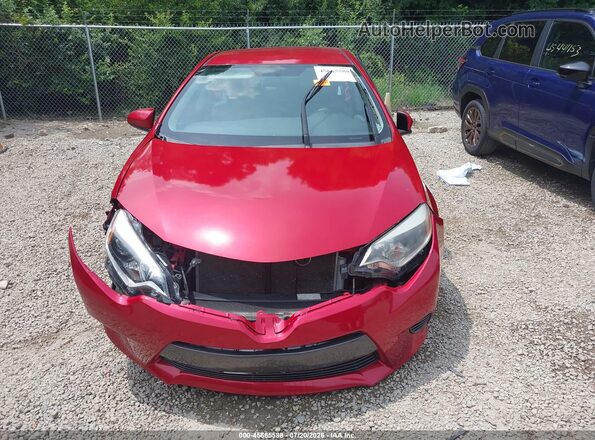5YFBURHE0GP438972 2016 TOYOTA COROLLA Red Vista del cuadro de instrumentos