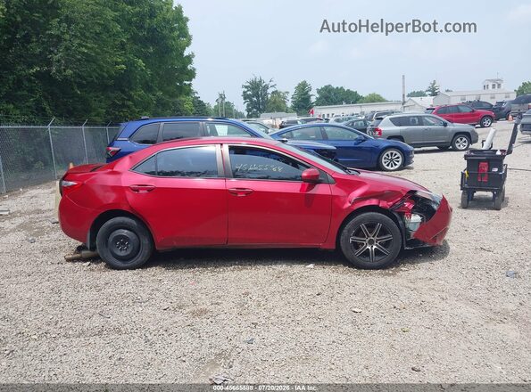 5YFBURHE0GP438972 2016 TOYOTA COROLLA Red Vista interior trasera