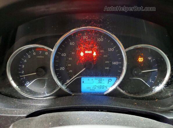 5YFBURHE0GP504033 2016 TOYOTA COROLLA Blue ხელსაწყოთა პანელის ხედი
