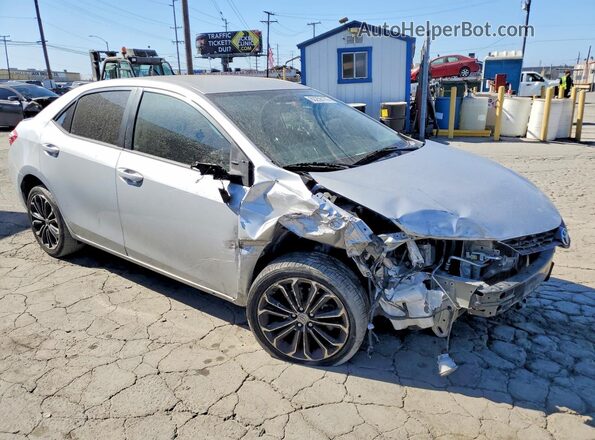 5YFBURHE0GP550011 2016 TOYOTA COROLLA Silver Delantero derecho