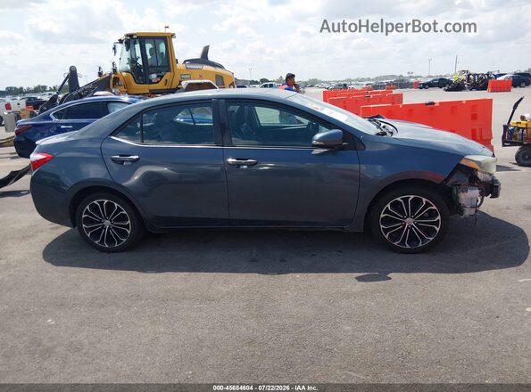 5YFBURHE1GP383335 2016 TOYOTA COROLLA Синий Вид задней части салона
