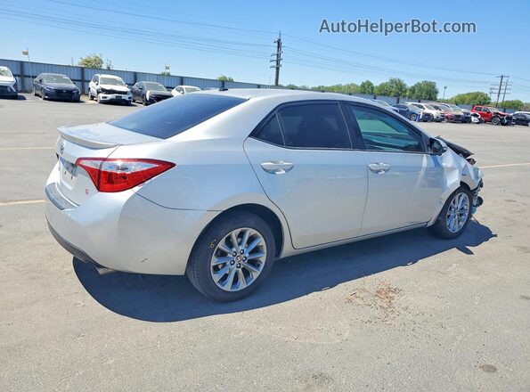 5YFBURHE1GP400313 2016 TOYOTA COROLLA Серебряный Задняя правая четверть