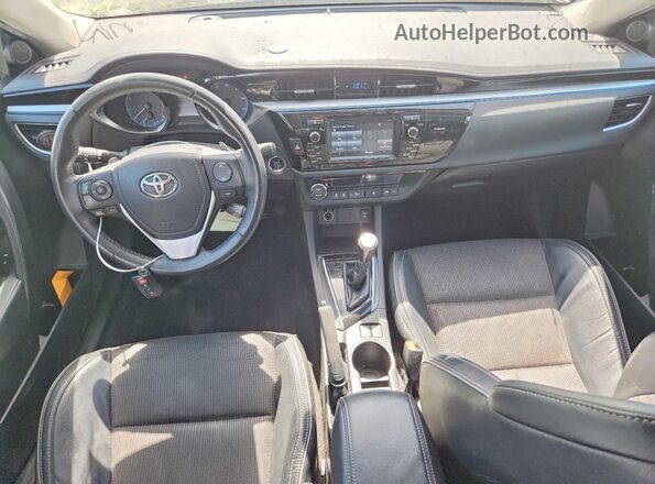 5YFBURHE1GP400313 2016 TOYOTA COROLLA Серебряный Вид панели приборов
