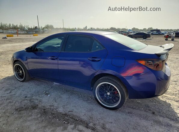 5YFBURHE1GP404815 2016 TOYOTA COROLLA Синий Задняя левая четверть