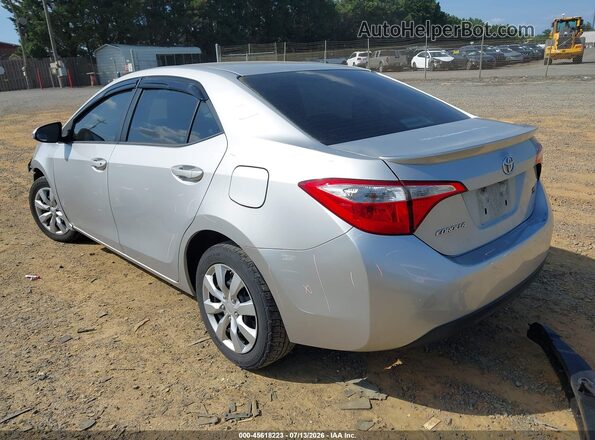 5YFBURHE1GP476288 2016 TOYOTA COROLLA Silver უკანა მარცხენა