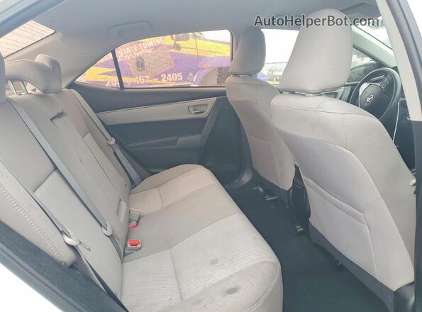 5YFBURHE1GP539079 2016 TOYOTA COROLLA White Rear seats view
