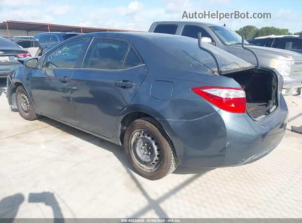 5YFBURHE1GP562068 2016 TOYOTA COROLLA Blue Задня ліва чверть