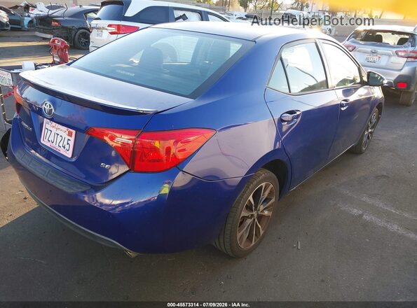 5YFBURHE1HP696645 2017 TOYOTA COROLLA Blue Задня права чверть