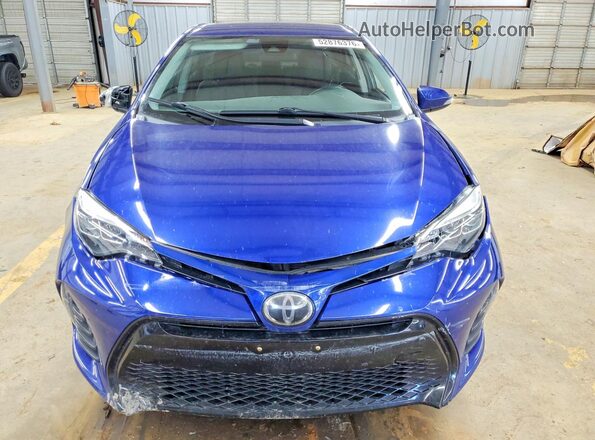 5YFBURHE1KP913344 2019 TOYOTA COROLLA Blue Front view