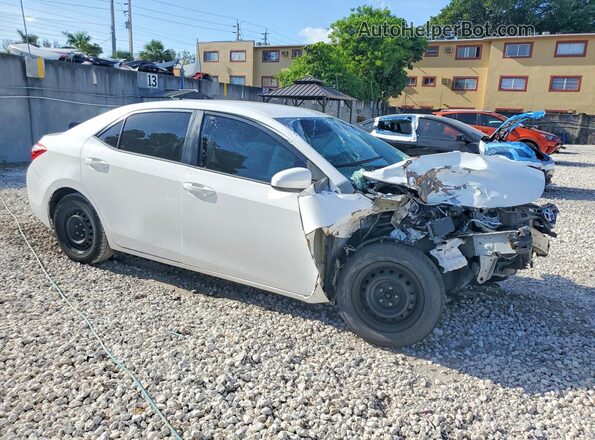 5YFBURHE2GP366964 2016 TOYOTA COROLLA Белый Передняя правая четверть