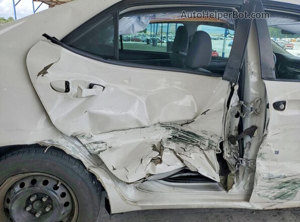 5YFBURHE2GP413085 2016 TOYOTA COROLLA White უკანა სავარძლების ხედი