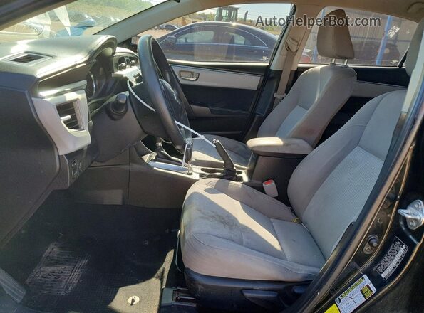 5YFBURHE2GP413863 2016 TOYOTA COROLLA Black Front interior view