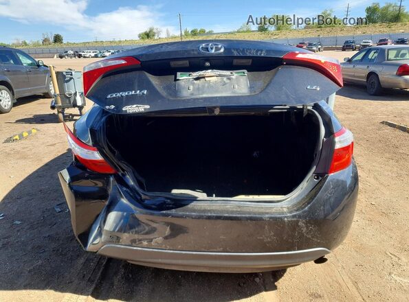 5YFBURHE2GP413863 2016 TOYOTA COROLLA Black Rear view