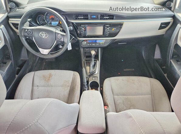 5YFBURHE2GP414740 2016 TOYOTA COROLLA Black Вид панелі приладів