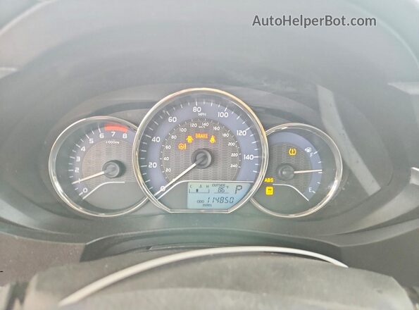 5YFBURHE2GP414740 2016 TOYOTA COROLLA Black Вид щитка приладів