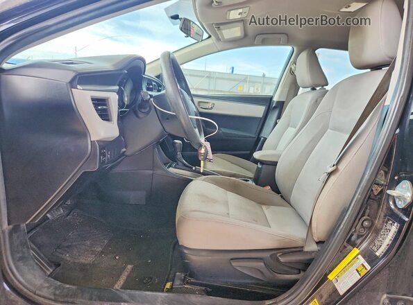 5YFBURHE2GP414740 2016 TOYOTA COROLLA Black Вид салону спереду