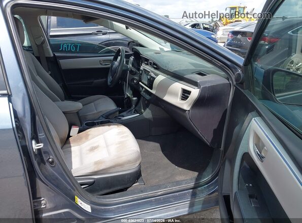 5YFBURHE2GP447012 2016 TOYOTA COROLLA Gray Вид салону спереду