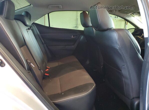 5YFBURHE2GP474100 2016 TOYOTA COROLLA Silver Rear seats view