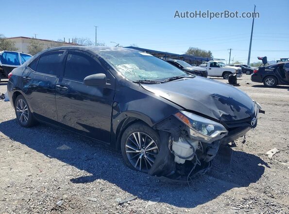 5YFBURHE2GP480365 2016 TOYOTA COROLLA Black Przód prawy