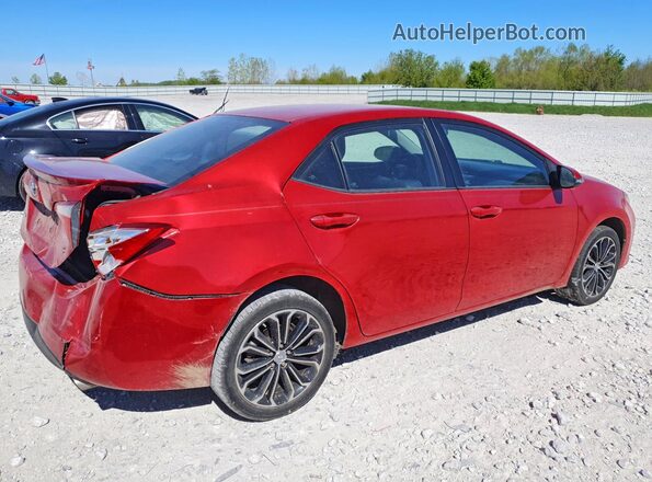 5YFBURHE2GP482374 2016 TOYOTA COROLLA Red Задня права чверть