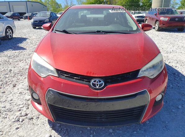 5YFBURHE2GP482374 2016 TOYOTA COROLLA Red Вид спереду