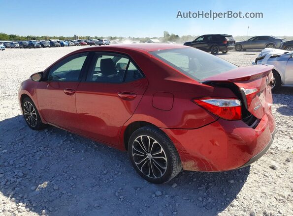 5YFBURHE2GP482374 2016 TOYOTA COROLLA Red Задня ліва чверть